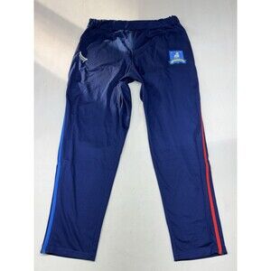 Ted Lasso AFC RICHMOND Men’s L Blue Track Pants Zippered Bottom Spirit Costume